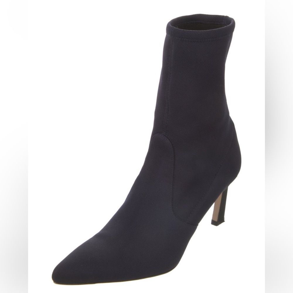 Stuart Weitzman Navy Sock Boot - image 2